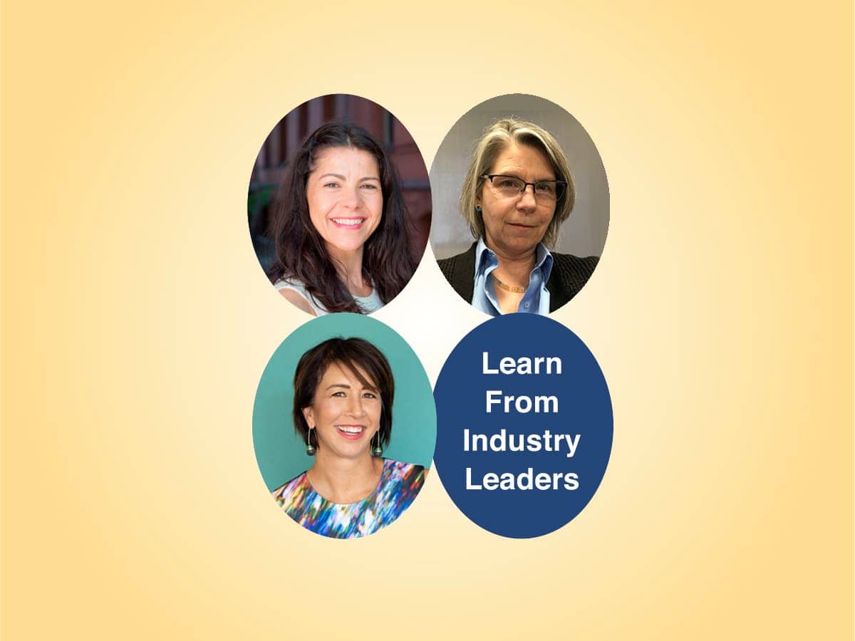 Headshots of panelists: Dr. Raquel Alonso-Perez, Dorothy Asher, and McKenzie Santimer.